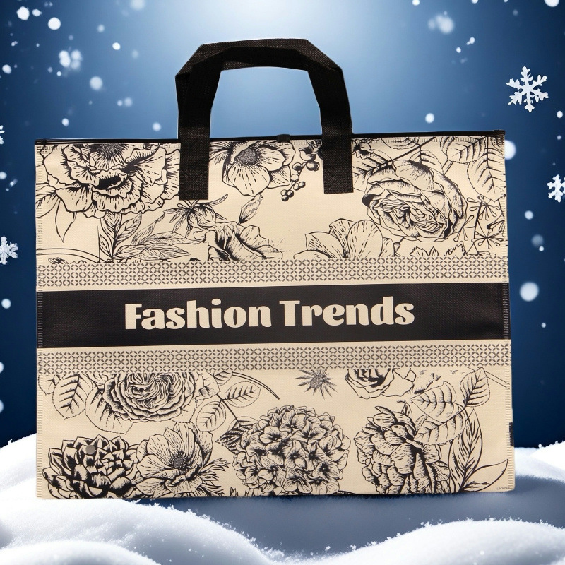 휴대용 부직포 포장 가방 열 속옷 가을 의류 및 바지 지퍼 가방 상어 바지 가죽 바지 두꺼운 레깅스 가방