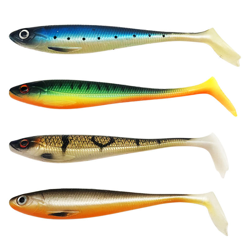 路亞餌t尾魚軟餌遠投軟蟲T尾魚假餌鱸魚鱖魚翹嘴黑鱸魚鱖魚防掛底