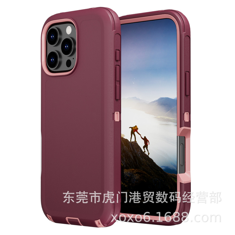 iPhone16 Pro Maxに適した新しい耐衝撃電話ケースApple 16 Proアーマーケース落下防止電話ケース|undefined