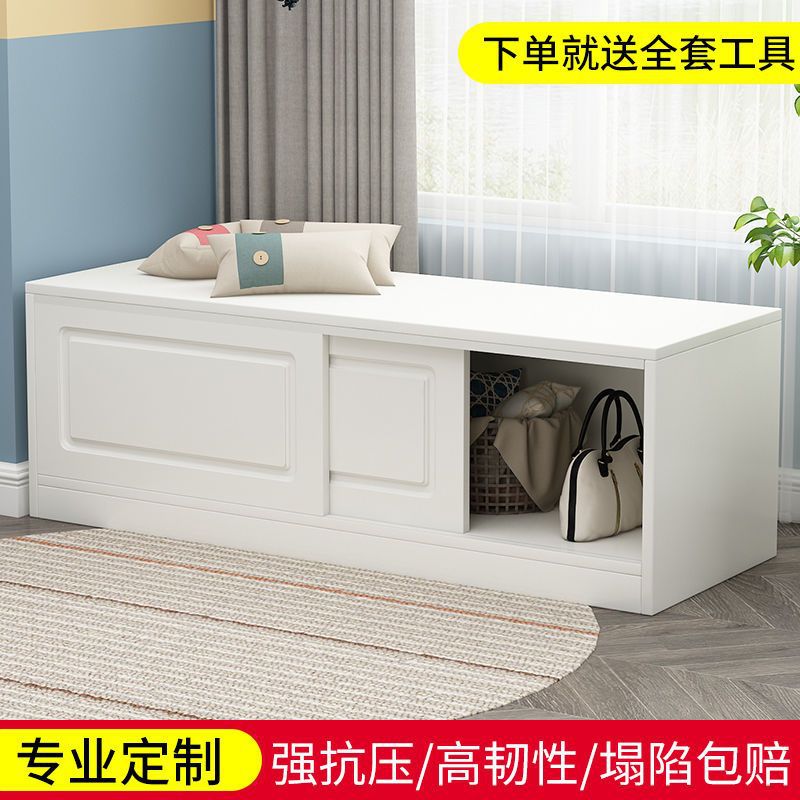 Storage cabinet, kang cabinet, floor cabinet, freely combinable European-style sliding door cabinet, home use sliding door, suitable for balcony or bay window
