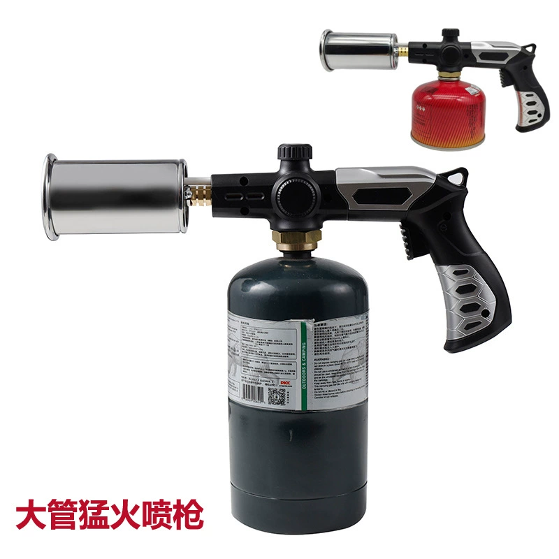 Электронная зажигалка 8010, плоский газовый баллон, пламенный пистолет, пропановый газовый пистолет Manpu, мощный газовый пистолет, горелка