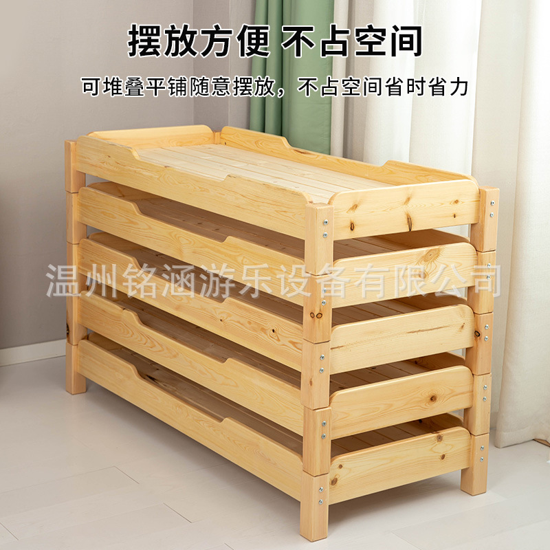 Wholesale kindergarten solid wood bed can be superimposed in bed children's bed NM small bed minimalin baby baby small bed disassembly bed