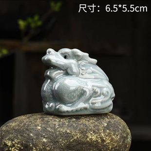 Twelve Zodiac Ge kiln tea pet set decoration can raise tea art tea table tea table personality Cute ceramic tea pet decoration