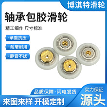非标注塑轴承POM非标塑料滑轮 淋浴房滑轮 工厂直销包胶轴承轮子