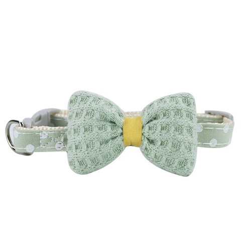 Pet Collar Accessory Wholesale Manufacturer Cute Bowknot Cat and Dog Collar Adjustable Pet Neck Collar