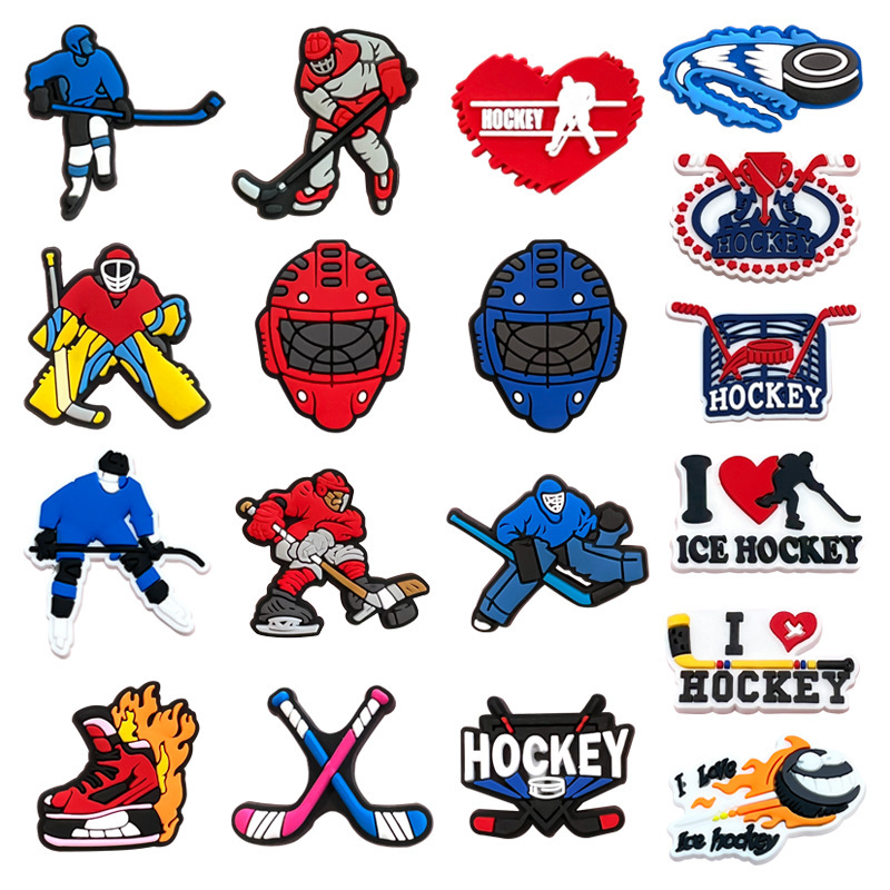New ice hockey hole shoes diy shoes flower shoe buckle wholesale PVC soft rubber shoes button accessories shoe accessories New ice hockey hole shoes diy shoes flower shoe buckle wholesale PVC soft rubber shoes button accessories shoe accessories