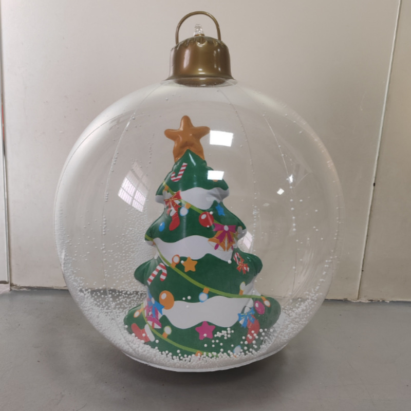インフレータブルクリスマスボールスポットLED発光ボールPVCインフレータブルおもちゃボールクリスマス装飾ボール万聖アクセサリーボール|undefined