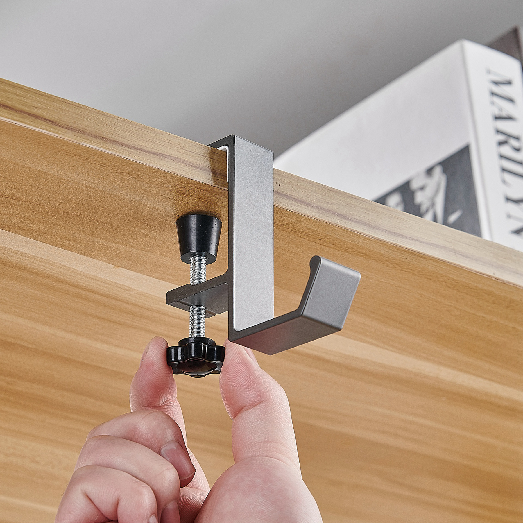 桌边挂钩:调节固定款单钩