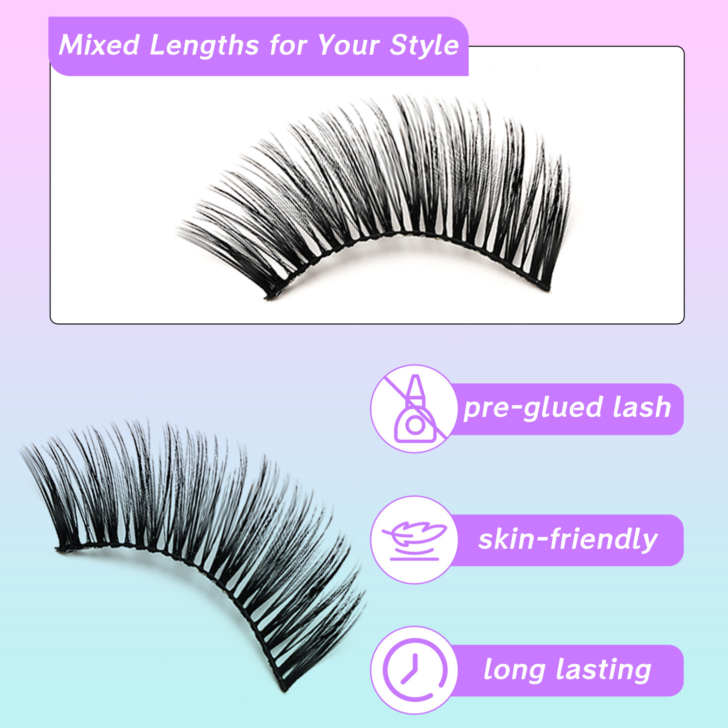 Europa y América ojo de gato zorro línea de ciegas falsas ciegas densas naturales una pieza de ojo negro ciegas al por mayor transfronterizas