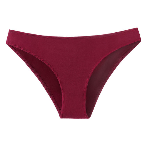 Pure cotton underwear for women, low-rise, Japanese style, large size, semi-buttock-covering, comfortable, skin-friendly, breathable, teenage girl’s briefs, breathable, all-cotton crotch.
