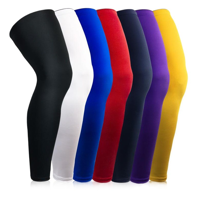Wholesale Sports Knee Cover Breathable Layered Large Calf Pantyhose Basketball Football Running Layered Buckle Leg Guard