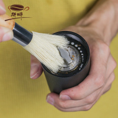 Coffee grinder cleaning brush wooden handle brush bar coffee powder cleaning bristle brush hand grinder brush