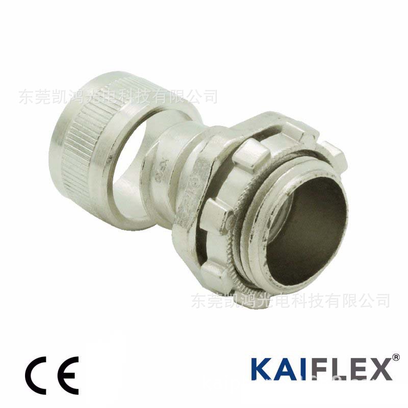 厂家供应AZ型电线电缆金属电气保护软管接头 EN金属接头 外牙盒接