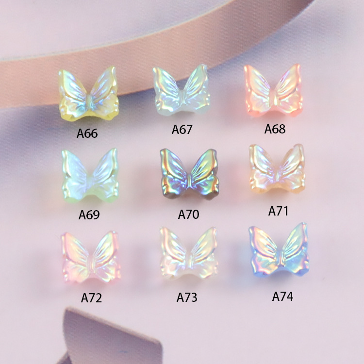 Japanese Nail Art Internet Red Same Ice Transparent Color Aurora Butterfly AB Small Butterfly Resin Butterfly Little Red Book Same Japanese Nail Art Internet Red Same Ice Transparent Color Aurora Butterfly AB Small Butterfly Resin Butterfly Little Red Book Same