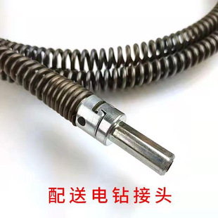 10mm Clogged Sewer Unblocking Spring Toilet Unblocking Device Home Bathroom Floor Drain Kitchen Pipe