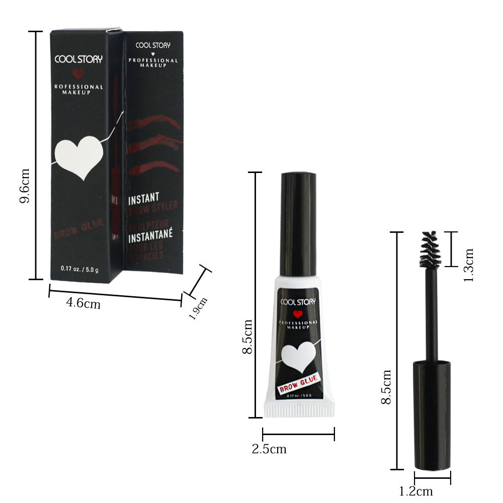 Cross-border eyebrow shaping glue transparent brow gel Eyebrow glue wild eyebrow cream shaping undefined
