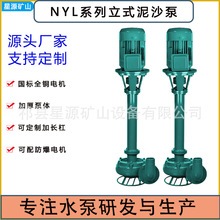 NYL液下渣浆泵大扬程排污液下泵耐磨清淤泥浆泵矿用吸砂立式抽沙