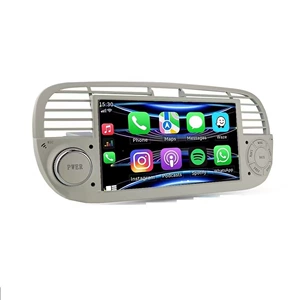 10~15 Fiat 500 üçün Carplay HD tərs görüntü GPS naviqasiya