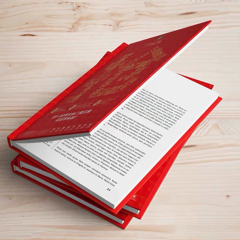 锁线精装宣传画册书本定制印刷 籍教辅材料说明书精装书印刷定制