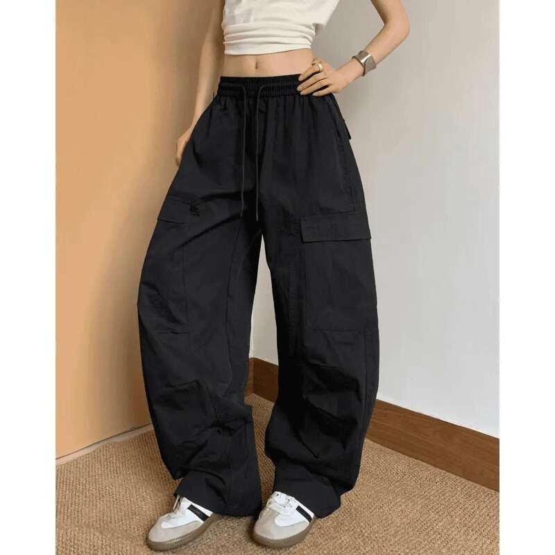 American-Style Workwear Wide-Leg Pants for Men and Women, New Summer Thin Quick-Dry Parachute Sports Casual Straight-Leg Pants American-Style Workwear Wide-Leg Pants for Men and Women, New Summer Thin Quick-Dry Parachute Sports Casual Straight-Leg Pants