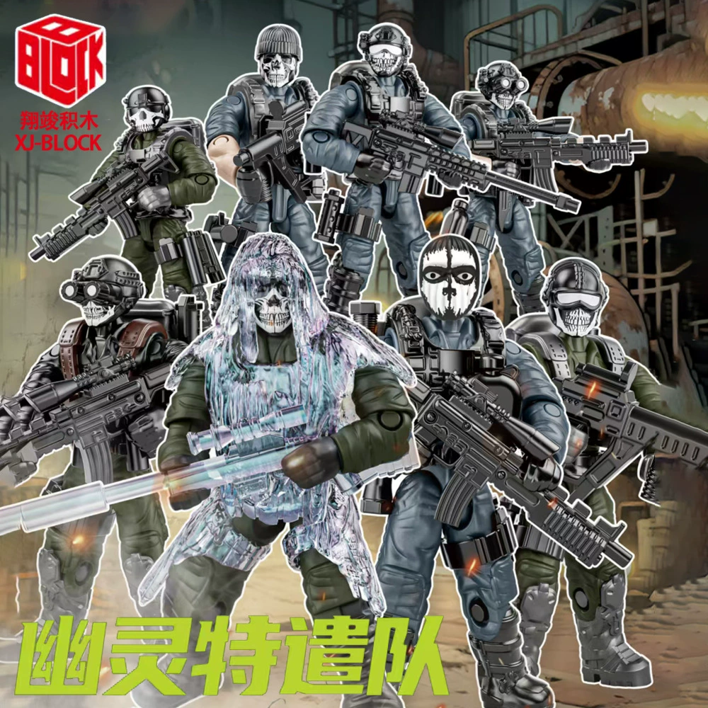 Гость Ghost minifigures, астронавт, игрушка для мальчиков, дорожная полиция, боевой модуль