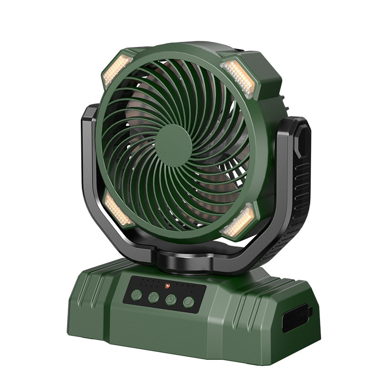 Ventilador de campamento al aire libre transfronterizo conveniente USB de carga inalámbrica control remoto gran ventilador de campamento de viento lámpara de pesca