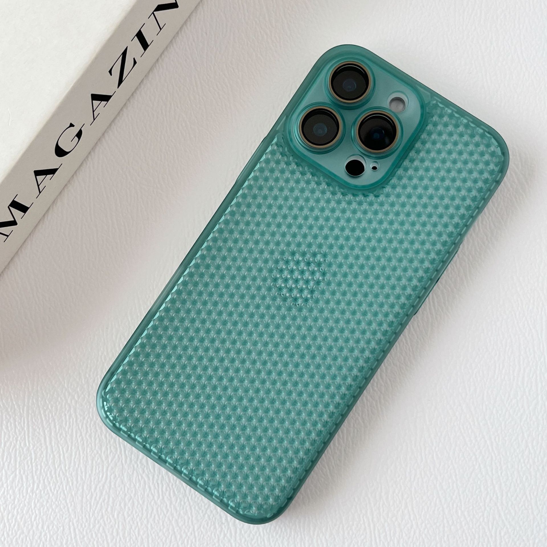 Modo de malla de sueño de disipación de calor verde transparente