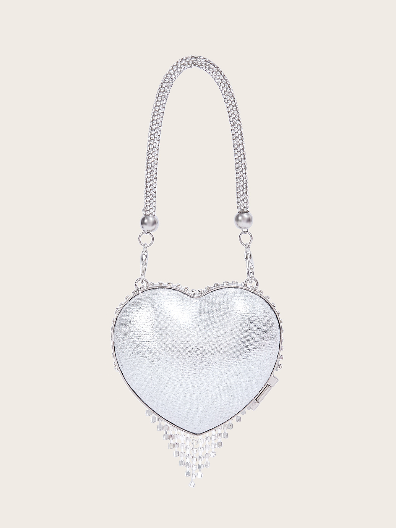 Mini Abendtasche Mit Herz-kette Für Damen_voghion.com