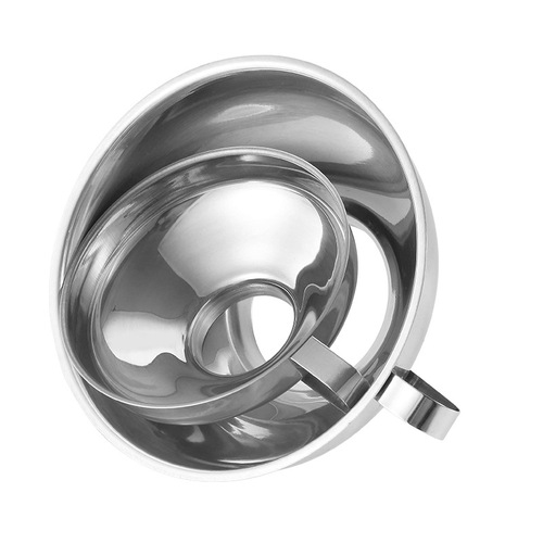 Thickened stainless steel funnel large diameter kitchen household tools kimchi salad jam enema meat sauce grain funnel