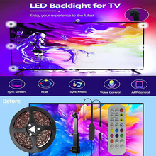 电视屏同步氛围灯rgb幻彩灯带电脑装饰蓝牙游戏音乐流光溢彩