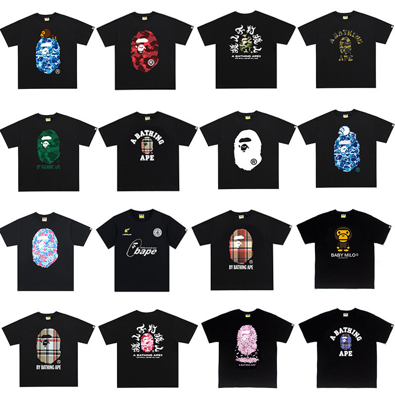 Cross-Border Export Wholesale High Version Short-Sleeved Letter Printed Casual Street Men's and Women's Loose Large Size T-Shirt Half-Sleeved Shirt Trendy