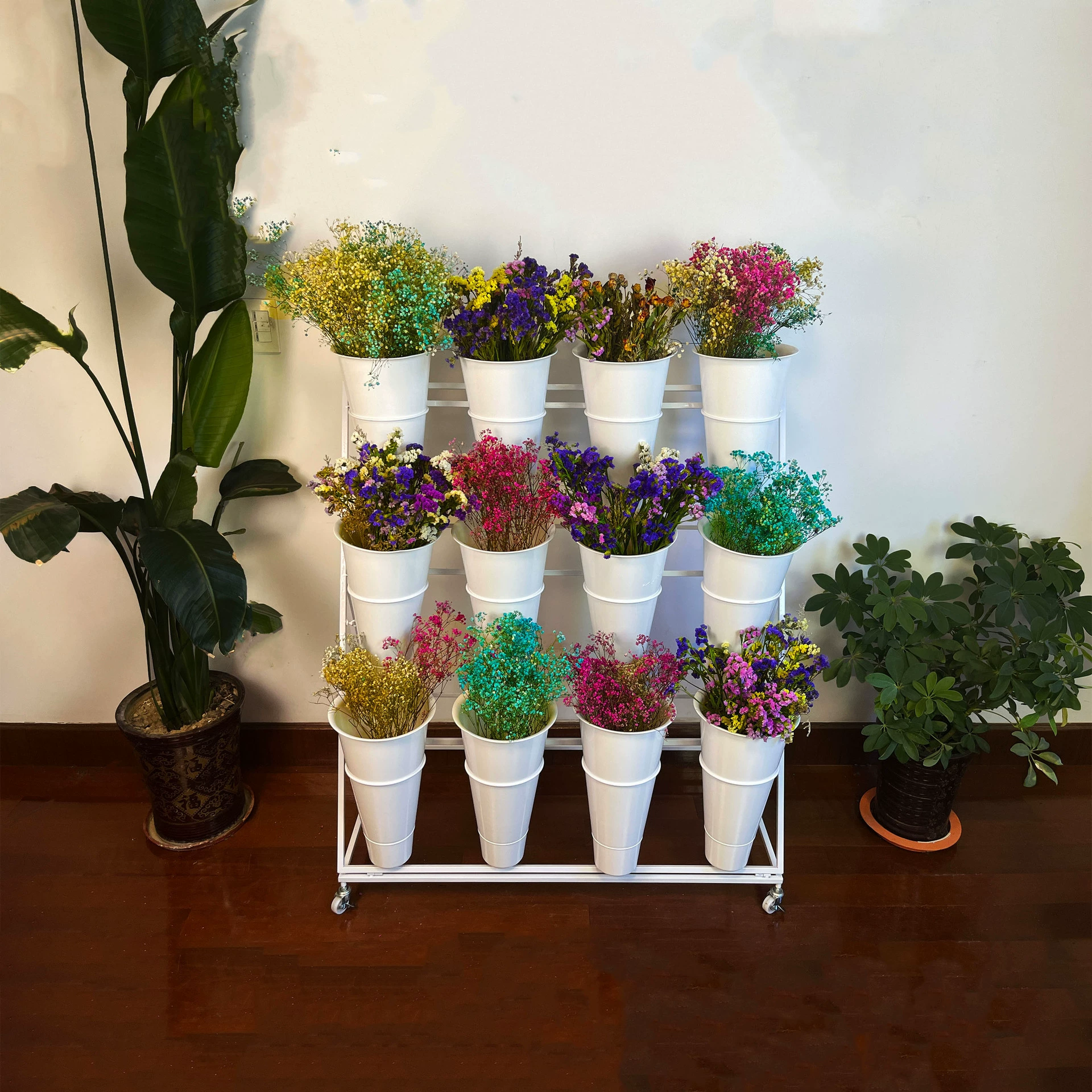 Многослойная подставка для цветов Wow, съемная портативная подставка для цветов, подставка для цветов в виде бочки, подставка для цветов из твердого железа