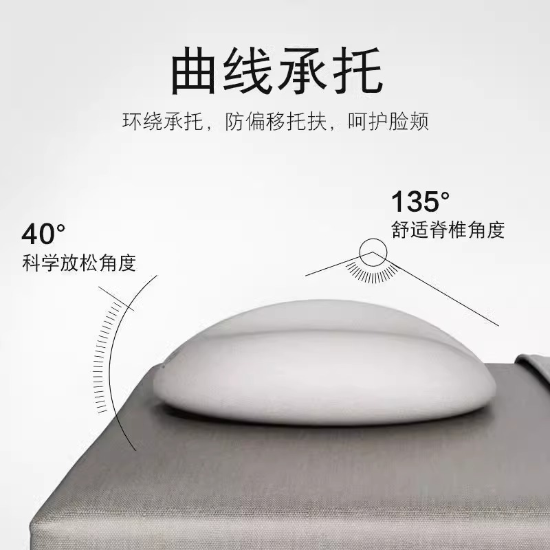 美容院伏せ枕美容ベッド専用枕マッサージベッドu型枕伏せ枕記憶綿顔マット|undefined