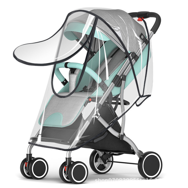 Universal Windproof and Rainproof Cover for Baby Strollers, Dustproof and Warm Cover for Baby Strollers, Suitable for All Seasons, Thickened with Cotton Padding