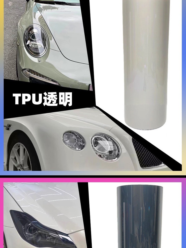 Foreign trade explosions car TPU blackened light film self-healing protection anti-scratch car headlight color change film tail light film