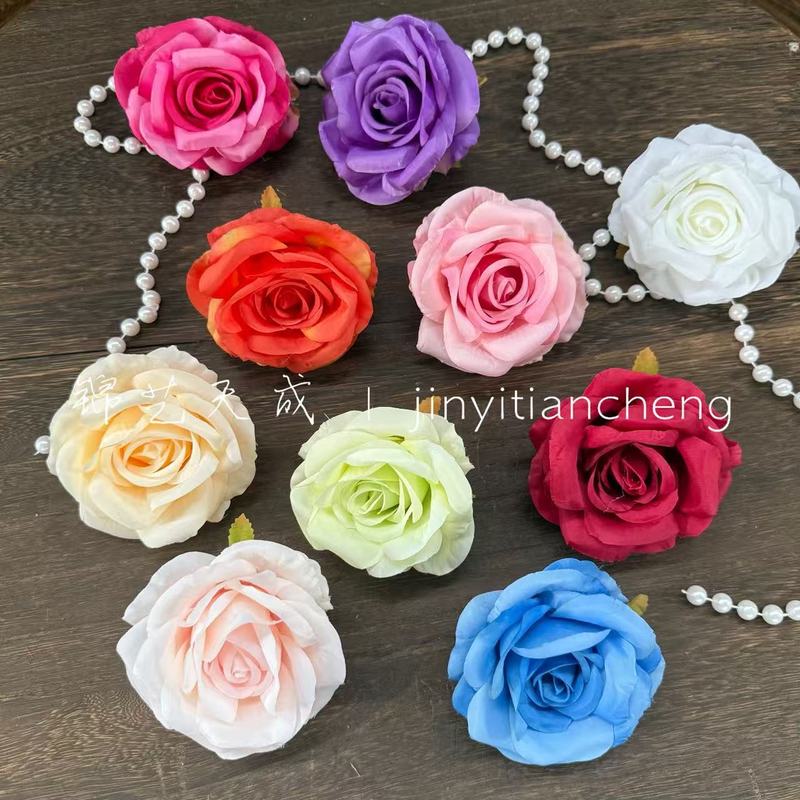 模擬カーリングローズヘッド結婚式の装飾フラワーボールフラワーウォールアレンジメント頭飾り diy 材料卸売|undefined