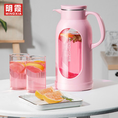 明霞冷水壺創意簡約玻璃水瓶家用辦公大容量涼白開水杯茶壺涼水壺
