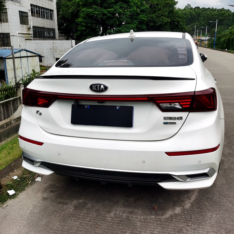 Suitable for 2019-2024 Kia K3 Rear Wing New K3 Modification Special Punch-Free Paint Decorative Tail Press