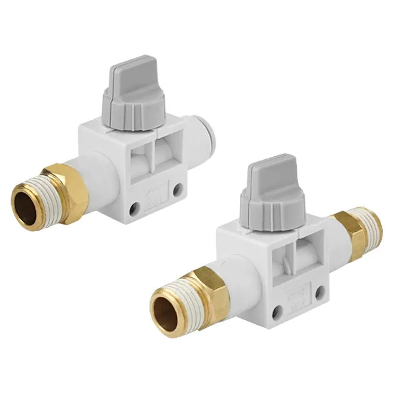 气管外螺纹手动阀VHK2-M5-M5开关阀VHK3-01S-01S/02S-02S/03S-03S