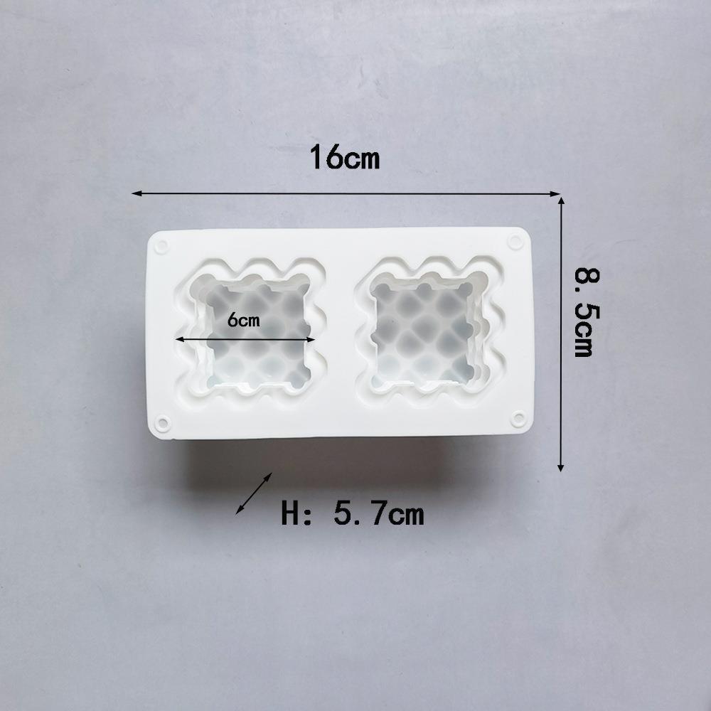 2-in-1 Love Cube Chocolate Silicone Mold for Cake Pudding Dessert Soap Baking Tools