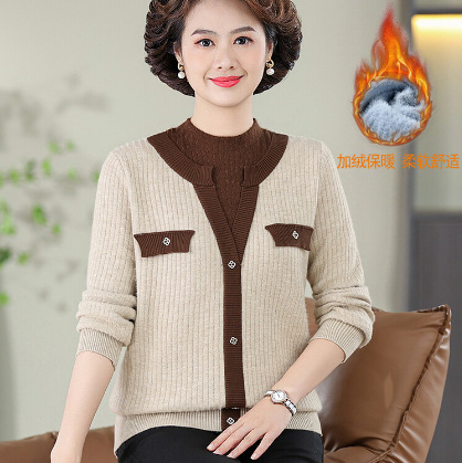 E5885 870K ÁO LEN NỮ TAIRYA ÁO LEN MÙA XUÂN THU ĐÔNG TRUNG NIÊN DÀY ẤM THỜI TRANG NỮ G03 SẢN PHẨM MỚI
