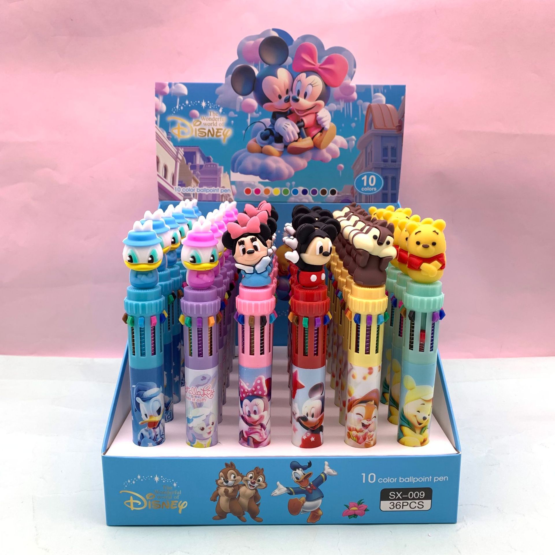 El comercio exterior explotó la ciudad de animales locos 2 bolígrafo de bolas de diez colores de alto valor de color zootopia bolígrafo multicolor