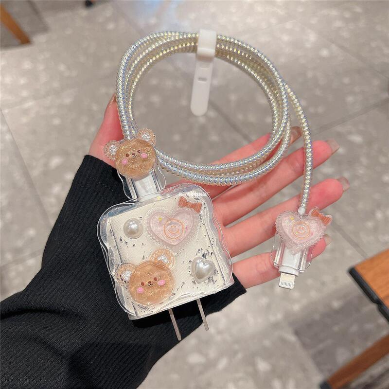 Apple 16 Charger Cable Protective Cover Iphone15Pro Mobile Phone Fast Charging 20W Charging Head Data Cable Protective Cover