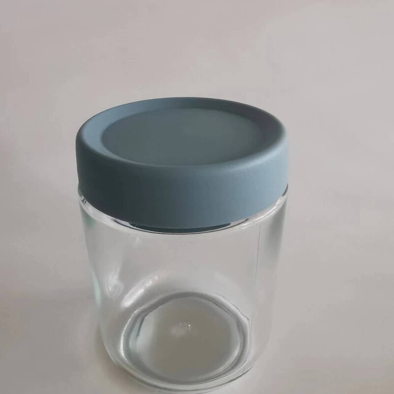 卸売りガラス密封缶台所雑穀花茶ビスケット透明貯蔵缶茶葉間食ナッツ密封缶|undefined