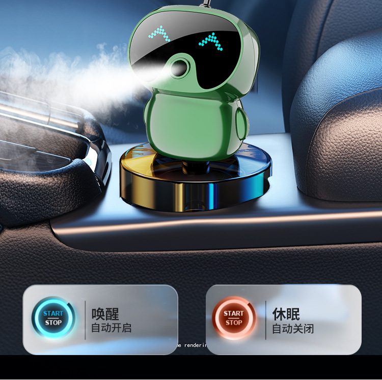 Robot Car Intelligent Aromatherapy Machine Men's Car Car Perfume Holder Internet Celebrant Car Fragrance Advanced Aromatherapy
