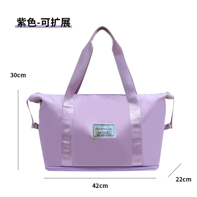 Purple travel bag [expandable to 12cm]