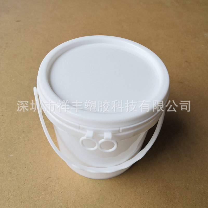 厂家现货5L塑料桶 美式手提圆形带盖润滑油机油农药化工塑胶桶