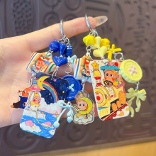 miu系星星人串珠包包钥匙链挂件情侣书包挂饰创意钥匙扣玩偶配件