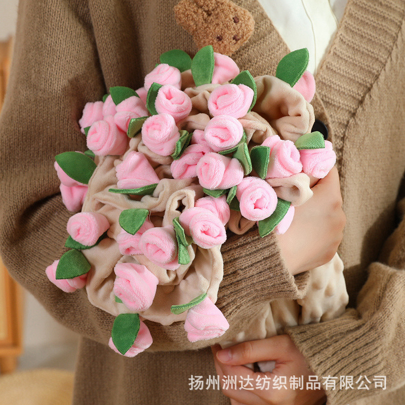 Rose ramo manta tejida a mano DIY material paquete de lana ganchillo flor manta aguja hooch chal