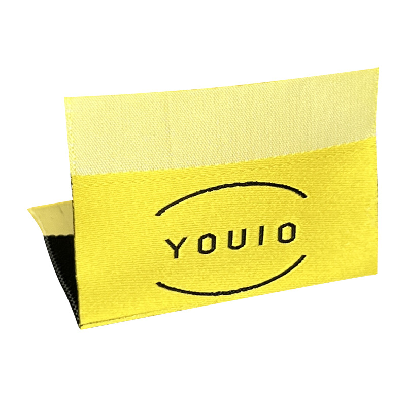 Custom-made Clothing Weaving Marks Clothes Collar Marks Silk-screen High-grade Marks Custom-made High-density Washed Cloth Marks Children's Wear Cotton Ribbon Marks